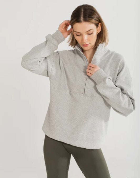 halfzip gris plus loin